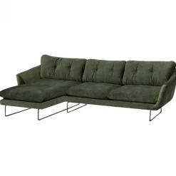 Clearance Bo Lundgren Hoekbank - Kuddar - links - velours Adore Hunter groen 156