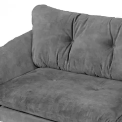 Hot Bo Lundgren Hoekbank - Kuddar - rechts - velours Adore grijs 180