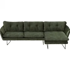 Bo Lundgren Hoekbank - Kuddar - rechts - velours Adore groen 156