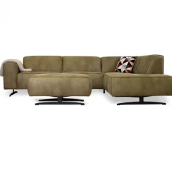 Hot HomingXL Hoekbank - Lambada - rechts - leer Hunter groen 400