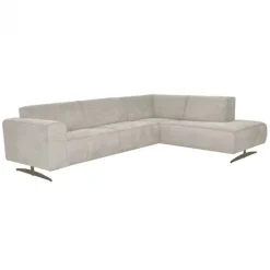 Online HomingXL Hoekbank - Lambada - rechts - stof Mine grijs 180