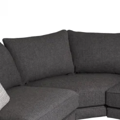 Clearance HomingXL Hoekbank - Samba - rechts - stof Monet zwart/grijs 95