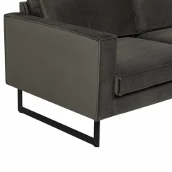 HomingXL Hoekbank - Stuart - rechts - Velours Adore donkergrijs 68