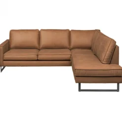 Online HomingXL Hoekbank - Stuart - rechts - Lederlook Missouri cognac 03