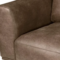 Sale HomingXL Hoekbank - Tulp - links - leer Colorado bruin 04