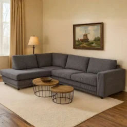 HomingXL Hoekbank Girona open eind links - Zoom 21 - 2,04 x 2,61 mtr breed