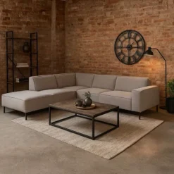 HomingXL Hoekbank Riga open eind links - Glow 4 - 1,95 x 2,62 mtr breed