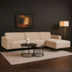 Outlet HomingXL Hoekbank Ronald open eind rechts - Cremona 02 - 1,50 x 2,75 mtr breed