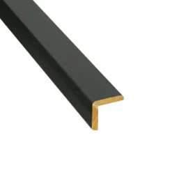 Discount Bo Lundgren Hoeklat MDF - Vasteras Zwart Houtnerf - 22 x 22 mm 305 cm