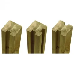 Best Plus Danmark Hoekpaal rabatsysteem vuren - verlijmd 9 x 9 cm groen geimpregneerd geschaafd