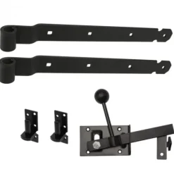 Best HomingXL Beslag tbv houten tuinpoorten - Zwart gepoedercoat