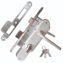 Discount HomingXL Hang en sluitwerk voor tuindeur - Aluminium - met cilinderslot