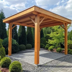 HomingXL Houten overkapping - Douglas geschaafd - 300 x 400 cm