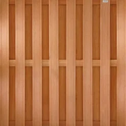 Sale HomingXL Schutting set hardhout Keruing Timber recht 15L rvs v-groef (5,74 meter)