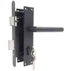 Clearance HomingXL Tuindeur Douglas recht met stalen frame (90 x 195 cm) inclusief zwart beslag