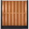 Hot Elephant Hout & Beton schutting zwart - hardhout Bankirai Timber recht 15L (197x200 cm) v-groef 3,9cm dik
