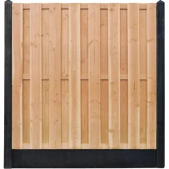 Best Elephant Hout & Beton schutting zwart - Douglas recht 15L (197 x 200 cm) dikte 4,5 cm