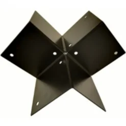 Sale HomingXL Houtverbinding drieweg - verzinkt en zwart gepoedercoat incl. bevestigingsmateriaal - 115 x 115 mm