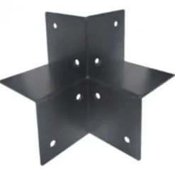 Hot HomingXL Houtverbinding drieweg - verzinkt en zwart gepoedercoat - 85 x 85 mm