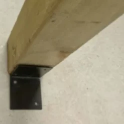 Clearance HomingXL Houtverbinding T-stuk - verzinkt en zwart gepoedercoat - 85 x 85 mm