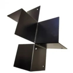 Clearance HomingXL Houtverbinding vierweg - verzinkt en zwart gepoedercoat incl. bevestigingsmateriaal - 145 x 145 mm