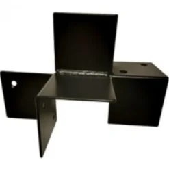 Best HomingXL Houtverbinding vierweg - verzinkt en zwart gepoedercoat - 85 x 85 mm