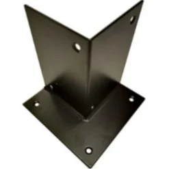 Online HomingXL Houtverbinding voetstuk - verzinkt en zwart gepoedercoat - 115 x 115 mm