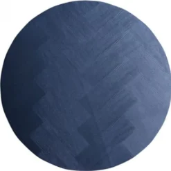 Clearance I-Catchers Eettafel rond eiken fineer zwart - 120 x 120 x 81 cm - Visgraat - Kruispoot