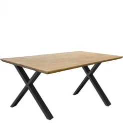 Bo Lundgren Industriële eettafel eiken Castle Line verjongd - 200 x 100 cm - Bladdikte 4,5 cm - Diverse poten