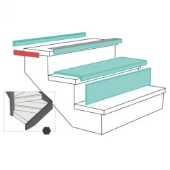 Maestro Steps Kantenband (2 stuks) - Missouri Oak - 40 x 6 cm