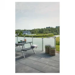 Discount Plus Danmark Leuning links tbv tuinhek mahonie zwart (197 cm)