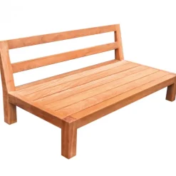 Discount Elephant Lounge element met rug hardhout almendrillo Trinidad (68 x 136 x 74,5 cm)