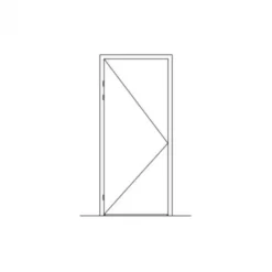 Best Svedex Montagekozijn Match ZB70 - zonder bovenlicht - staal - tbv stomp deuren