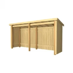 Outlet Plus Danmark Multi tuinhuis open 4,7 m2 onbehandeld 432 x 109 x 218 cm