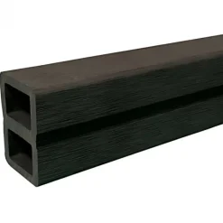 Hot DuoWood Onderregel composiet lava 4,00 mtr (set van 2 stuks)