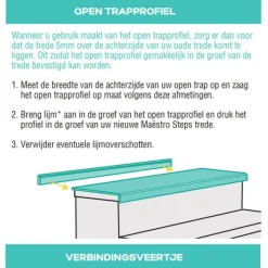 Clearance Maestro Steps Open trapprofiel - Louisiana Oak - 130 x 7 cm