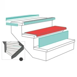 Maestro Steps Overzettrede met neus - Laminaat - Louisiana Oak