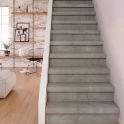 Clearance CanDo Overzettrede met neus - Laminaat - Betonlook lichtgrijs