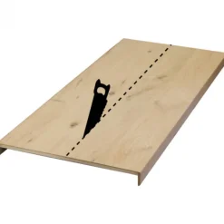 New Stepwood Overzettrede met neus (2 stuks) - Eikenhout 3 mm toplaag Rustiek