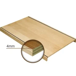 New Stepwood Overzettreden met neus (2 stuks) - Eikenhout 3 mm toplaag Natuur - Met sleuf voor antislipstrip