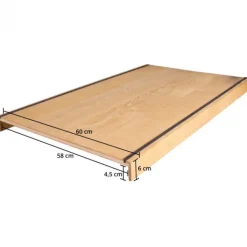 Sale Stepwood Overzettreden met neus (2 stuks) - Eikenhout 3 mm toplaag Rustiek - Met sleuf voor antislipstrip