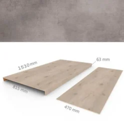 Clearance COREtec Overzettreden met neus (2 stuks) - PVC WPC - Matterhorn