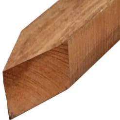 Discount Elephant Paal hardhout Azobe 6 x 6 cm gepunt gezaagd