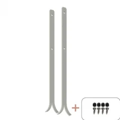 Outlet Plus Danmark Paalhouder gegalvaniseerd incl. schroeven tbv tuinpaal 7 x 7 cm - 4 x 60 cm