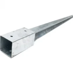 Discount HomingXL Paalhouder gepunt verzinkt blank (7,1 x 7,1 x 75 cm)