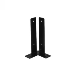 Discount Plus Danmark Paalhouder hoek zwart tbv tuinpaal van 9 x 9 cm - 30 cm