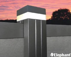 Outlet Elephant Paaltop LED voor 6,8 x 6,8 cm Aluminium/Modular/Mix&Match paal