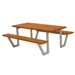 Clearance Plus Danmark Picknicktafel vuren gegrond teak - Wega - 177 cm