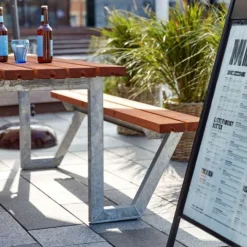 Clearance Plus Danmark Picknicktafel vuren gegrond teak - Wega - 177 cm