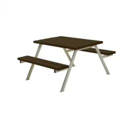 Plus Danmark Picknicktafel vuren gegrond zwart - Alpha - 118 cm